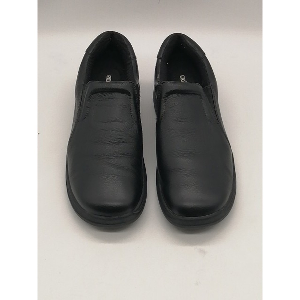 Safe T Step Loafer Womens Black 7.5 Leather Clog Work Shoes Slip Resistant 25288